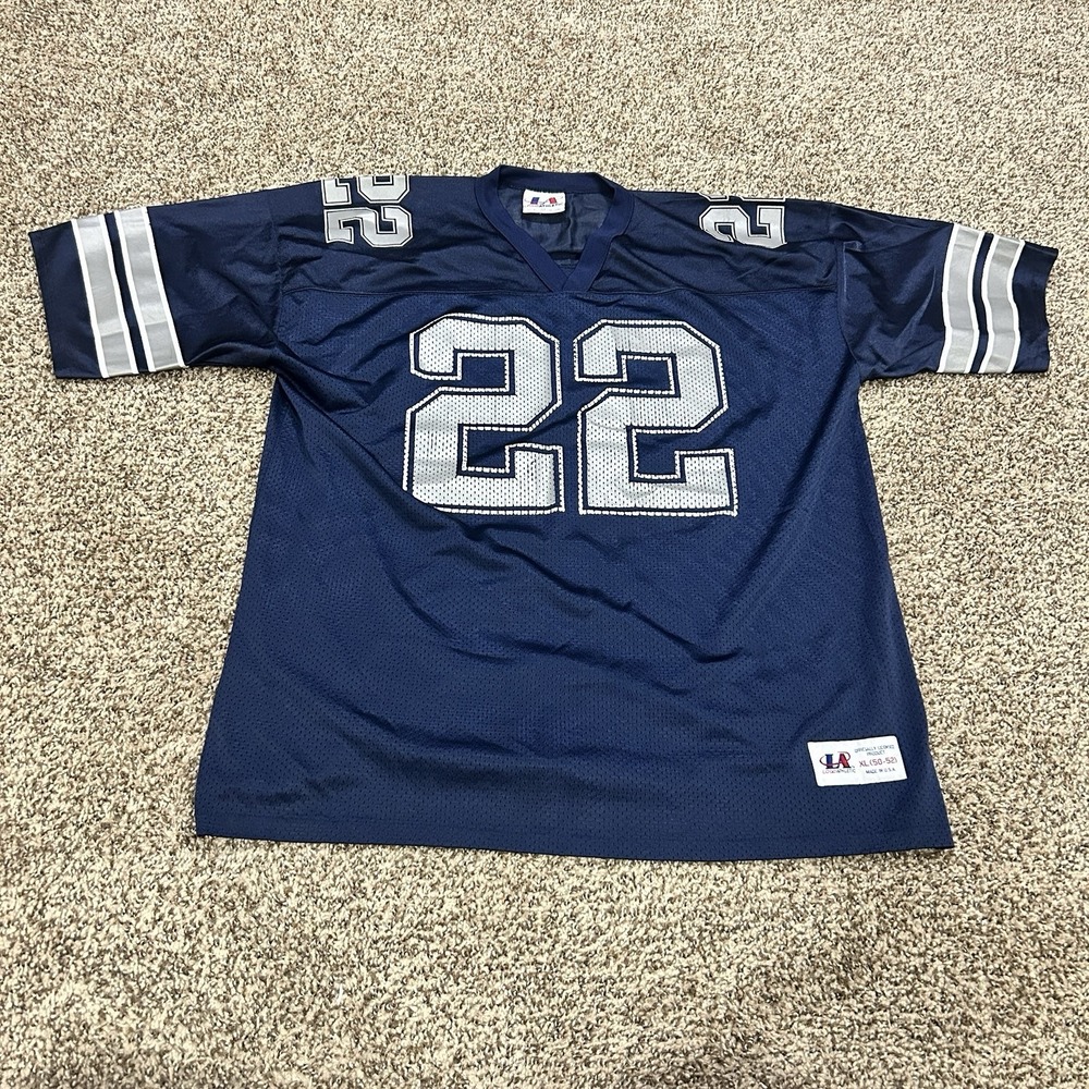 Logo Athletic Dallas Cowboys Emmitt Smith Vintage Jersey Size XL (50-52) Navy 22